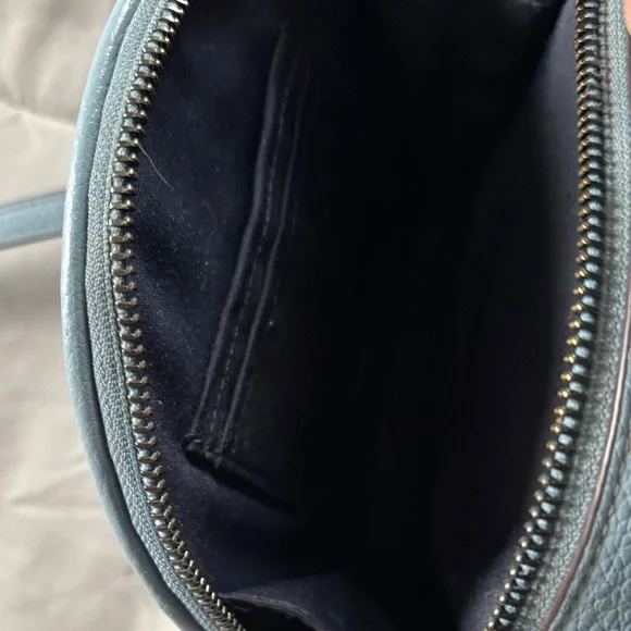 Coach Light Blue Round Leather Mini Crossbody - Picture 5 of 7